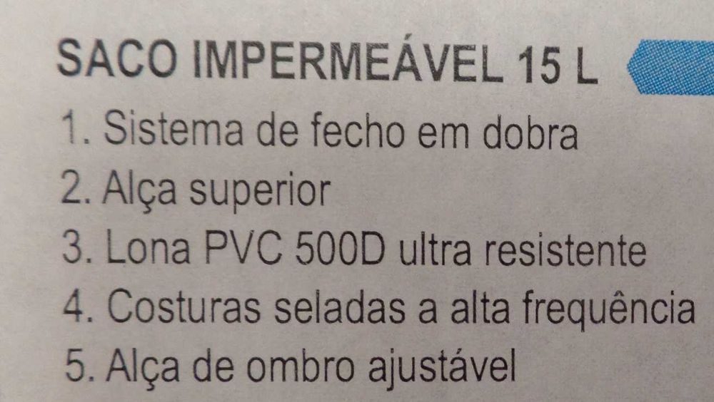 Saco Impermeável SEAWAG 15L Preto B1X (C8)