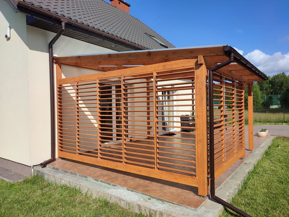 zadaszenie tarasu wiata pergola weranda poliwęglan pergola