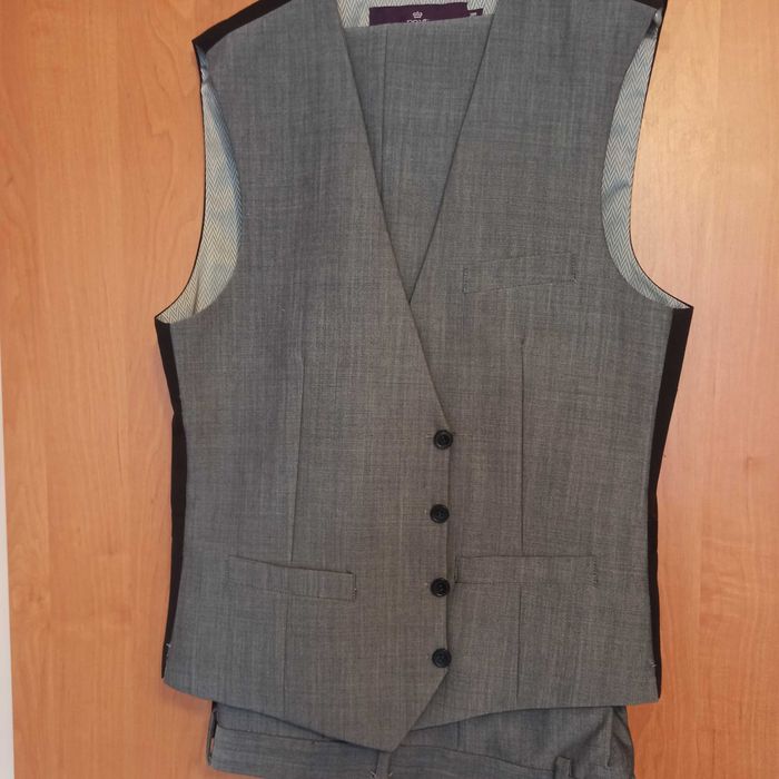 Next - garnitur męski szary - trzy częściowy - SLIM FIT !!!