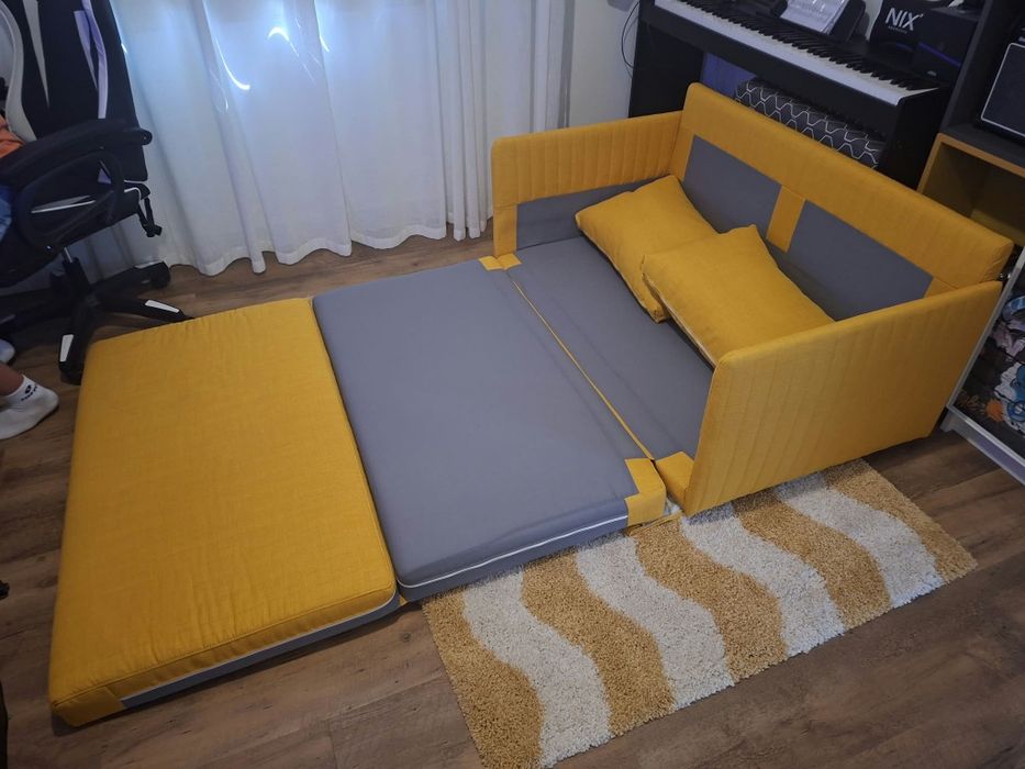 Sofá-cama  Amarelo FRIDHULT