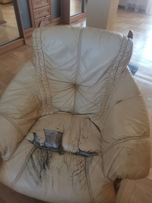 Футель крісло мяке шкіра шкіряне