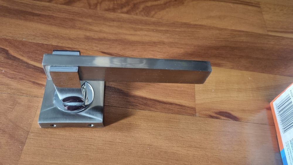 Klamka srebrna satynowa