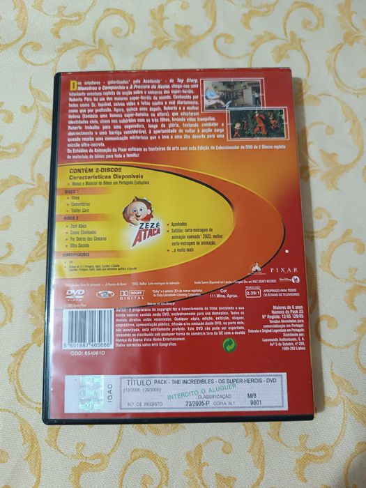 The Incredibles. Os Super -Heróis. 2 Discos