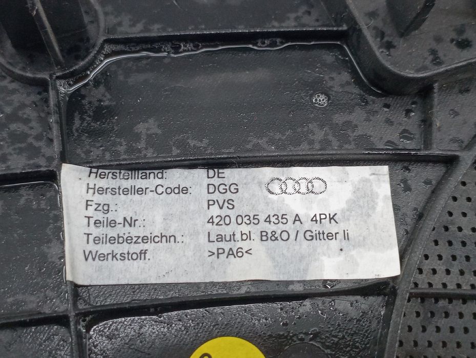 Capa de Coluna de Som - AUDI R8 (422, 423) | 07 - 15