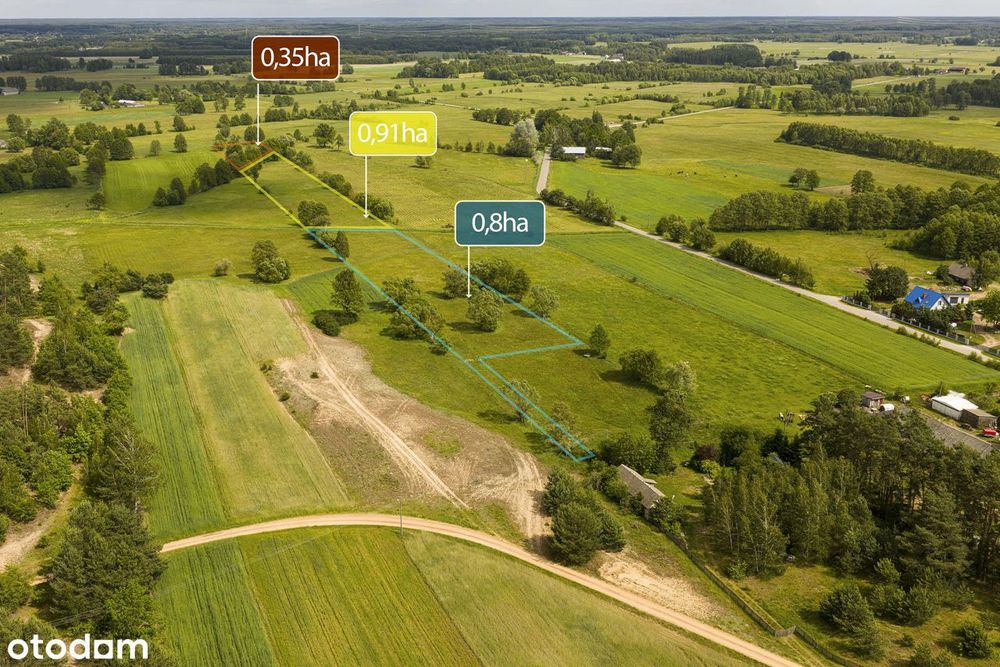 3 działki w otoczeniu natury – Marianowo, gm. Długosiodło