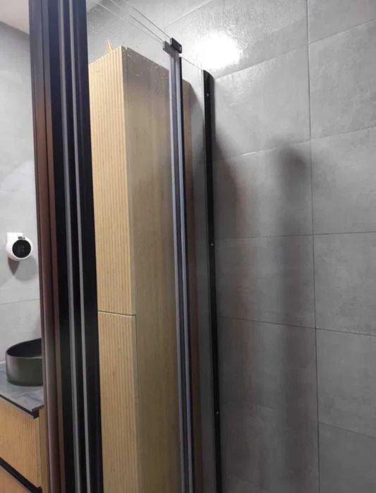 Nova porta de fole de 90 a 100x190