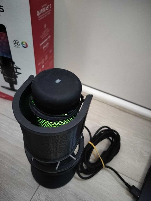 Комплект: Мікрофон HyperX QuadCast S + пантограф та поп-фільтр Fifine U1