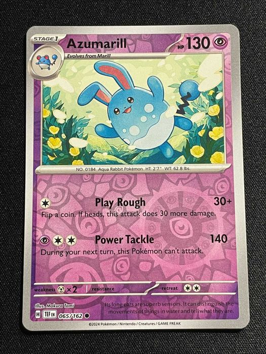 Carta Pokémon Azumarill 65/162 Temporal Forces