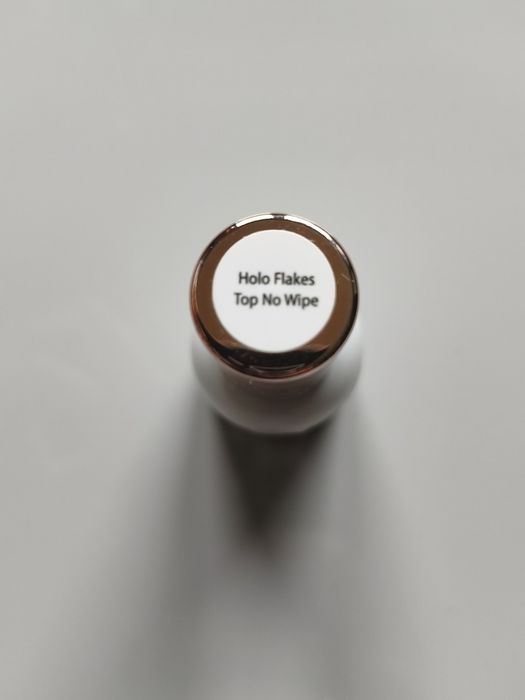 Saute Nails holo flakes top no wipe