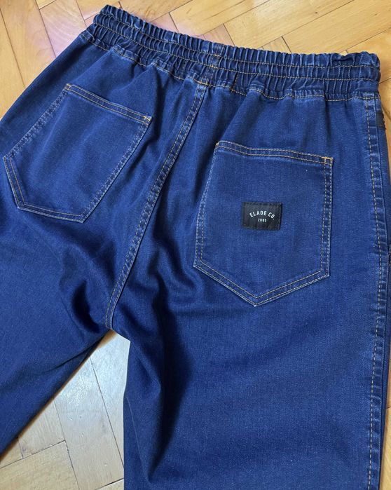 Nowe Spodnie Jogger Elade Ciemny Jeans 36