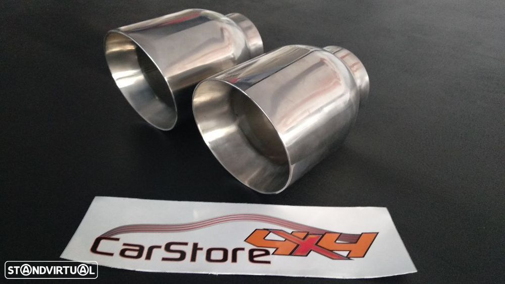 Ponteira de escape Inox 115mm em corte