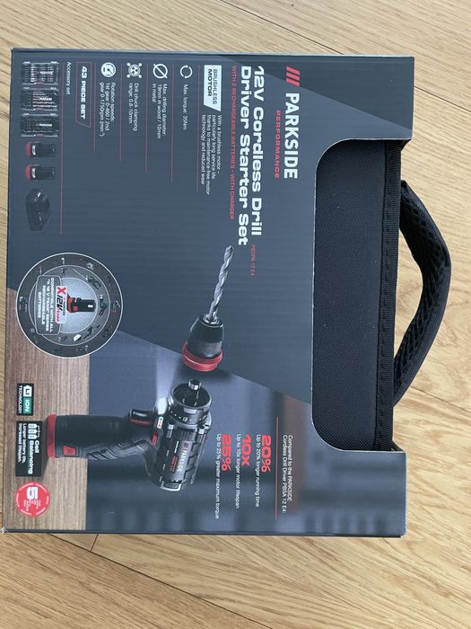 Wiertarka wkrętarka Parkside Performance 12V zestaw