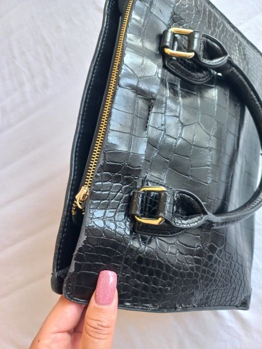 Bolsa Preta de verniz