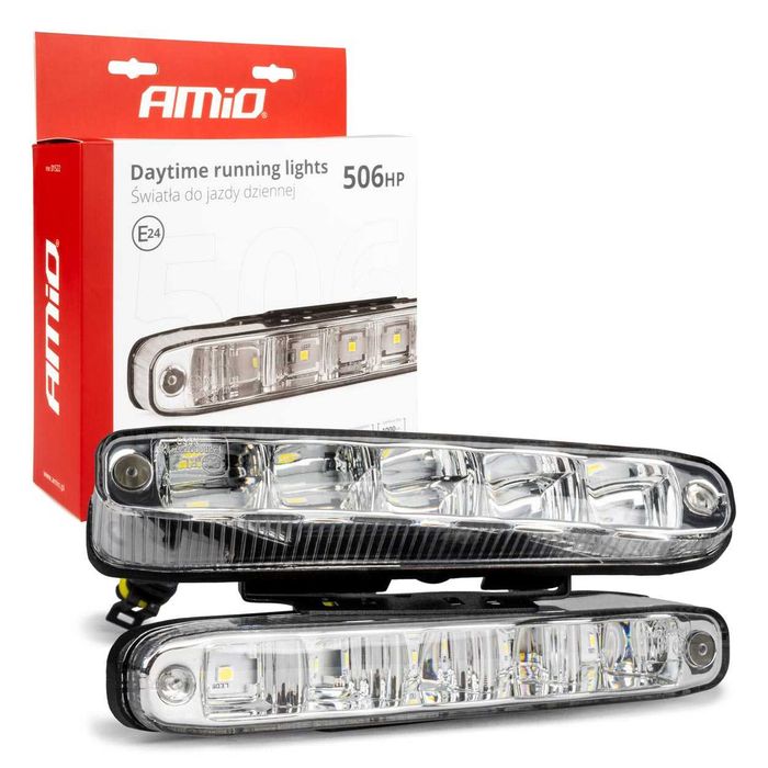 Światła do jazdy dziennej AMiO DRL 506 HP