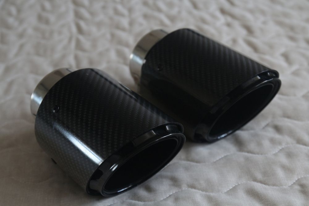 Насадки для вихлопа глушителей карбон нержавейка 76/90/101мм Akrapovic