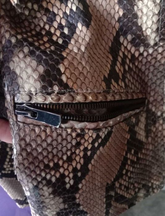 Питон натуральный. Кожаная Куртка косуха