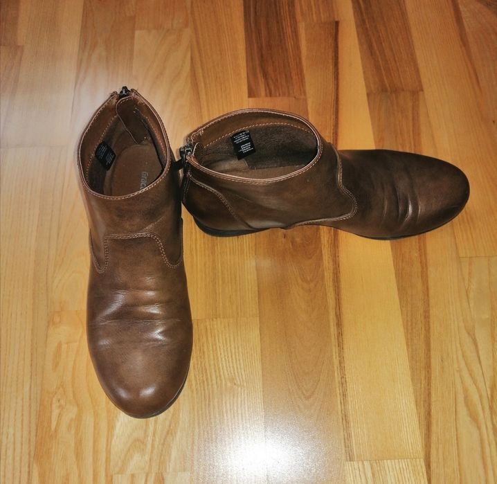 Buty, sztyblety, botki, brązowe, rozm. 37