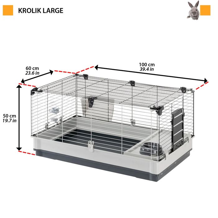 Клітка для кролика Італія KROLIK LARGE Ferplast, Клітка для кроків Кроли