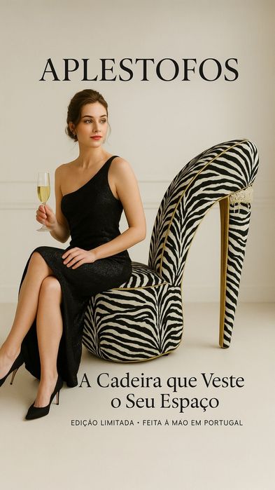Cadeira modelo Sapato Salto alto