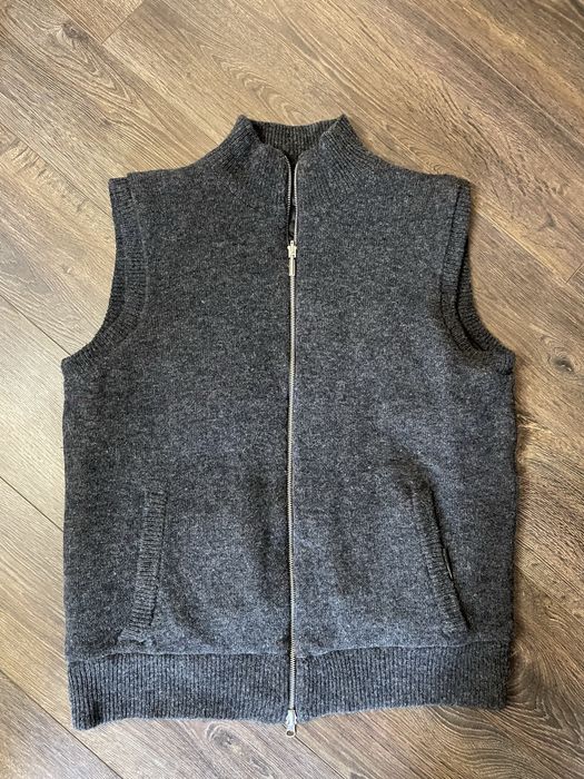 Шерстяная (шерсть ягненка) жилетка мужская