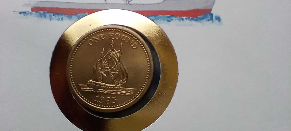 Stare monety 1 funt 1983 Guernsey set menniczy