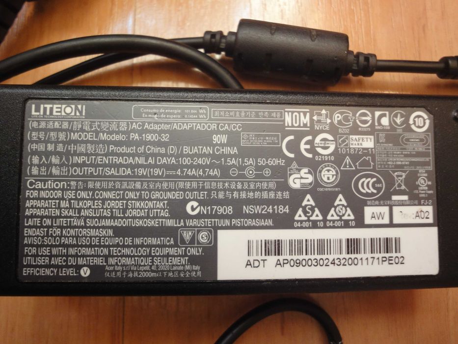 Zasilacz do laptopa Acer