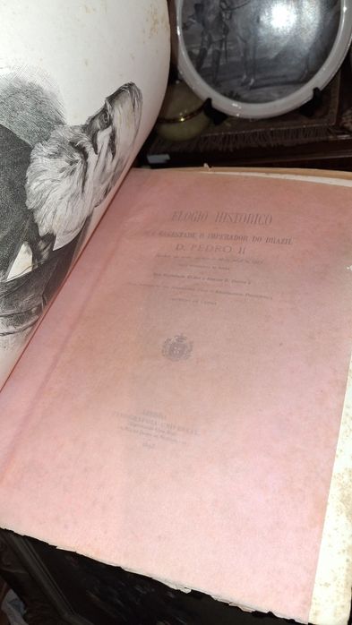 Elogio histórico D Pedro II 1893 Alfredo Cunha imperador Brasil