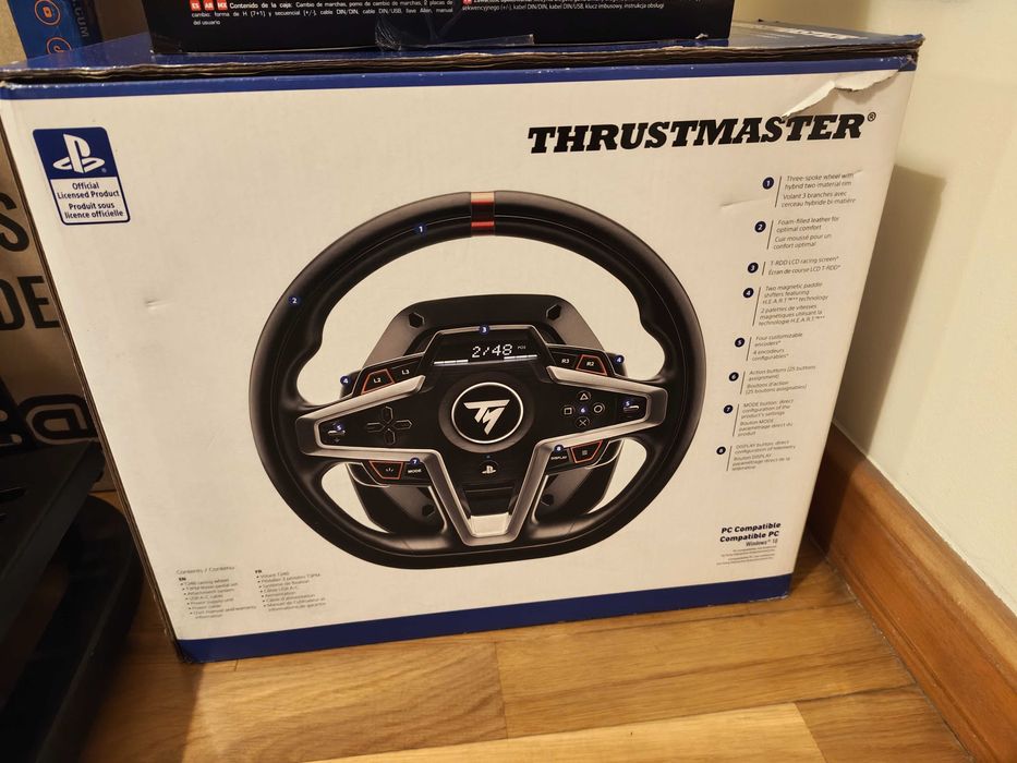 Thrustmaster T248 (Volante + Pedais) + Thrustmaster TH8A Shifter Gearbox