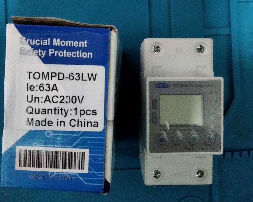 Реле напруги та струму Tomzn 63A, на 3 фази, WIFI