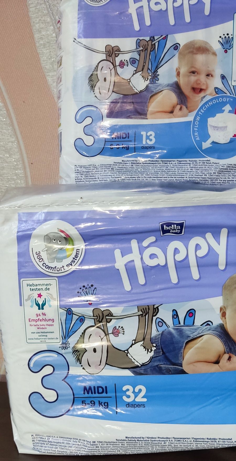 Подгузники детские Памперс Pampers и Happy размер 3. Новые!: 90 грн ...