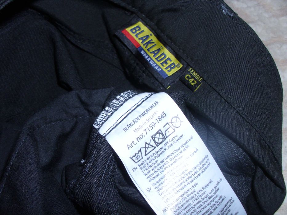 BLAKLADER 7159 Damskie spodnie stretch elastyczne Nowe roz 42 L