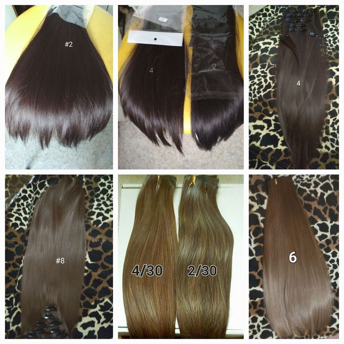 Акція накладні Хвости Треси накладне волосся 6 прядей 16 заколках Накл