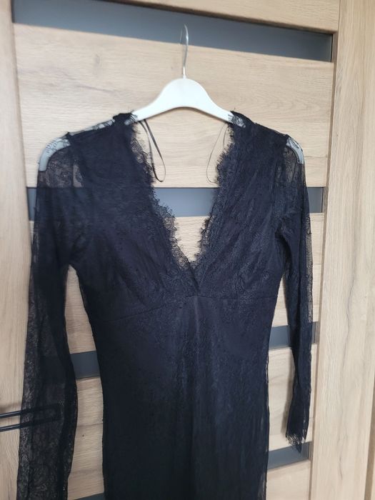 NOWA Koronkowa seksi mała czarna karnawał studniówka  HM