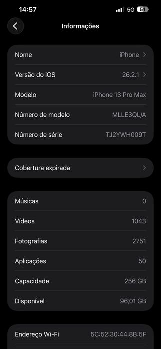 IPhone 13 Pro Max 256gb.    Pago a Diferença por 16/17 Pro ou Pro Max.