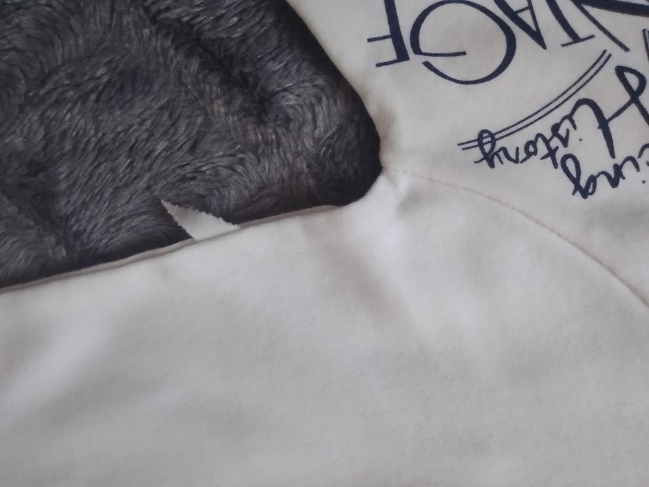 Bawełniana bluza bluzka z nadrukiem motor r. 80 (12miesiecy)