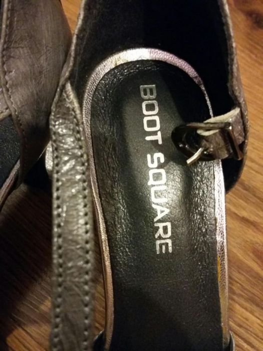 Buty 37 eleganckie srebrne jak nowe studniówka