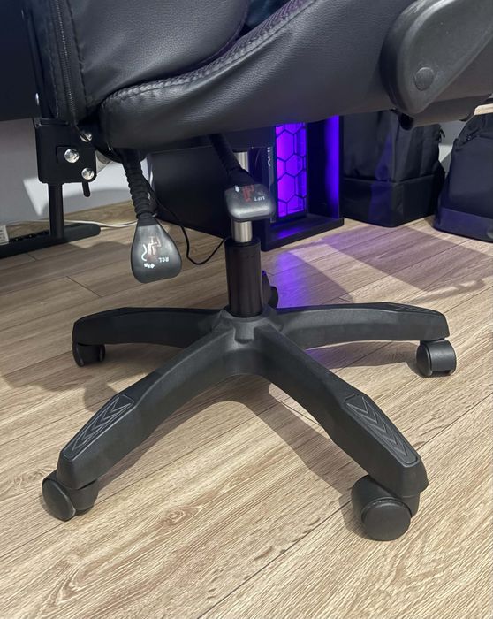 Fotel gamingowy led masaż