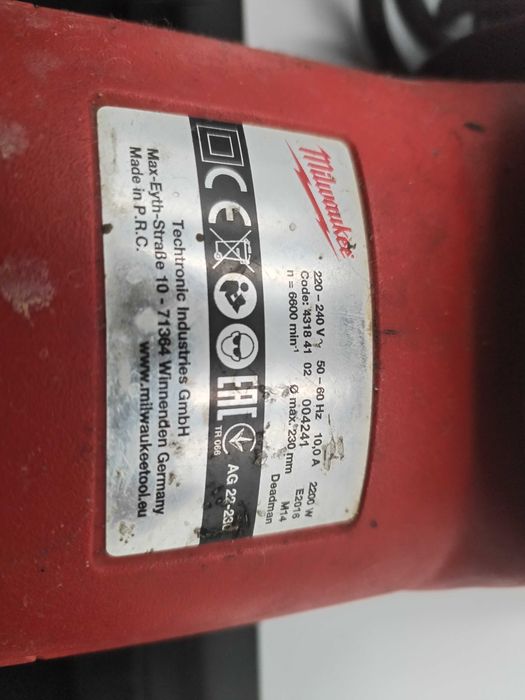 Milwaukee Szlifierka kątowa AG 22-230 / Plus Lombard Kłodzko