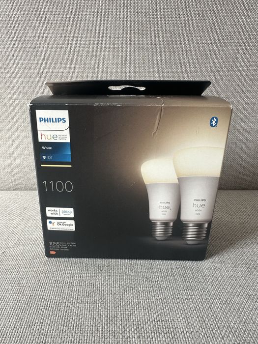 Philips hue 1100 White - dwie żarówki e27