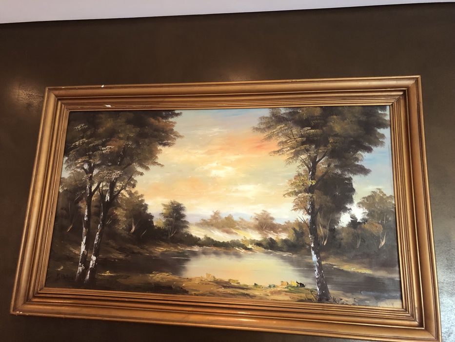 Quadro pintado a óleo