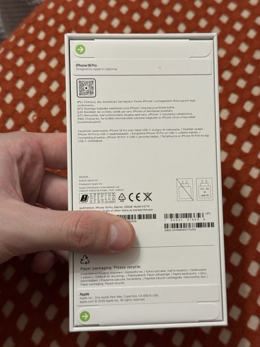 iPhone 18 Pro 256gb Glacier New Новий