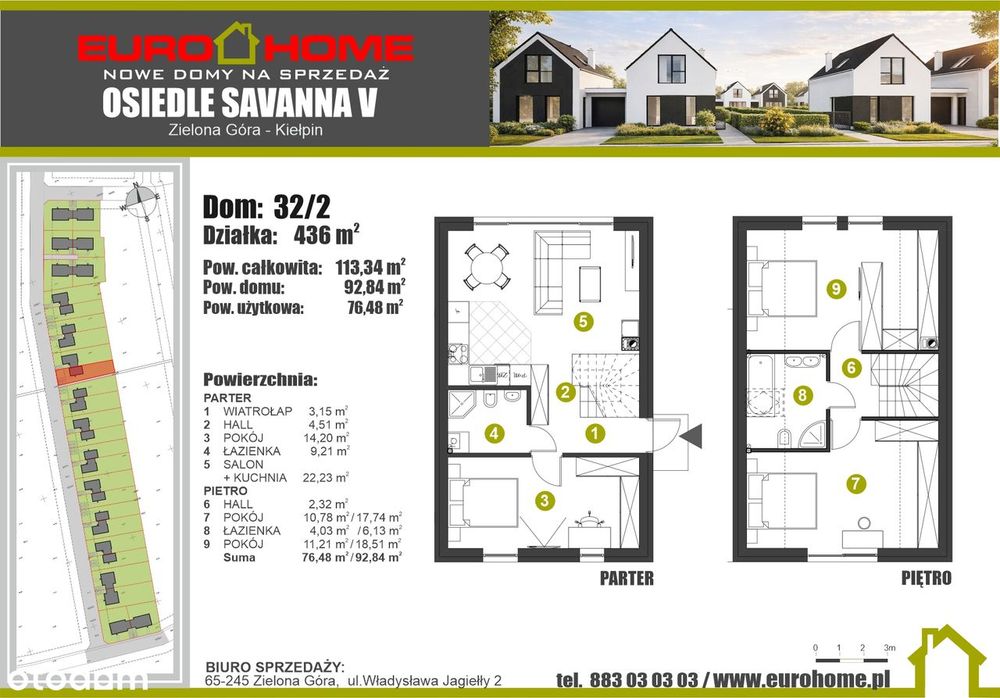 NOWOŚĆ 2026 EUROHOME Osiedle Savanna V Etap - 2 z 9 DOMÓW!!!