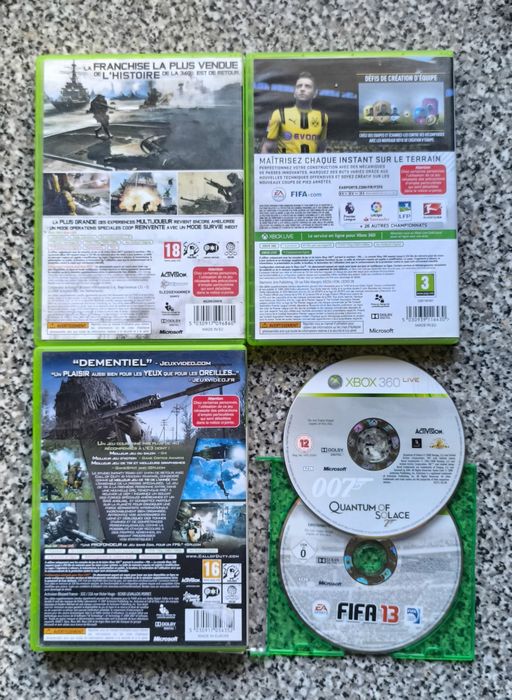 Conjunto de 5 jogos Xbox 360