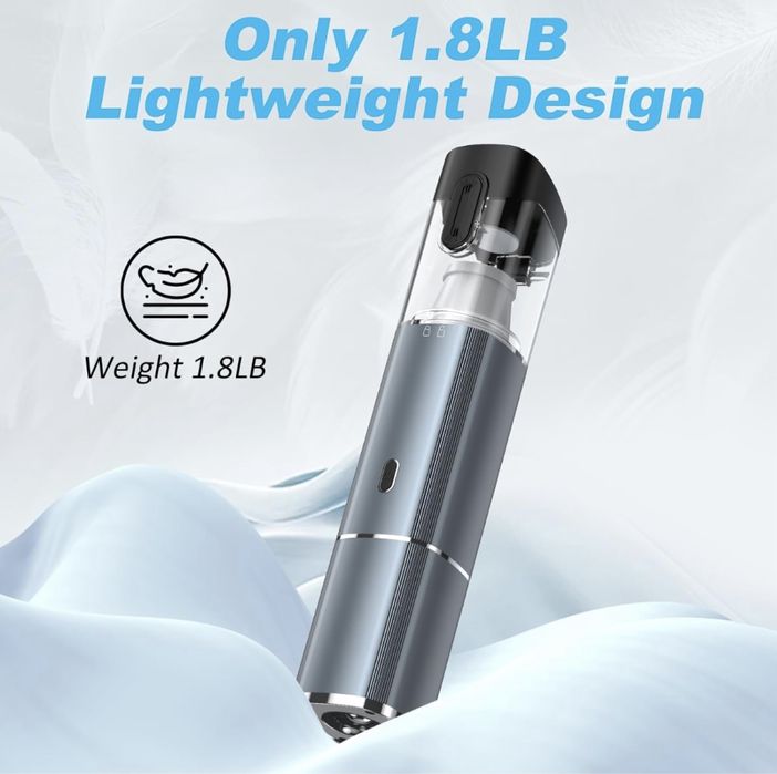 Ручний пилосос 1700PA бездротовий портативний автомобільний пилосос