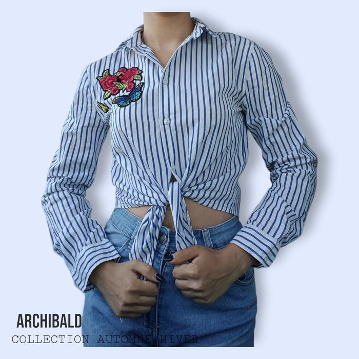 Летняя рубашка с вышивкой