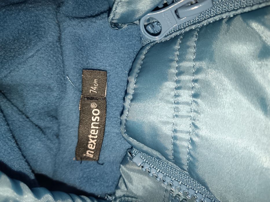 Casaco neve azul  - 74 cm