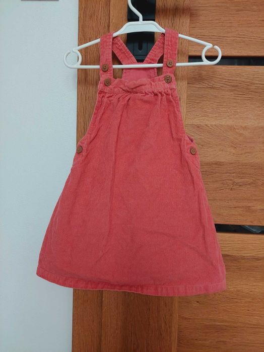 Sukienka na szelkach M&S 12-18m 80-86 cm