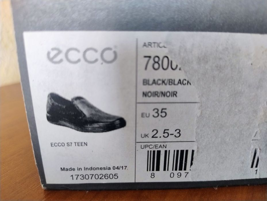 Туфлі, мокасини, лофери Ecco S7 Teen 35 розмір