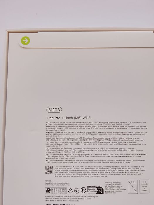 Novo Apple iPad Pro M5 512 gb, Air 2025 (M3) Cellular