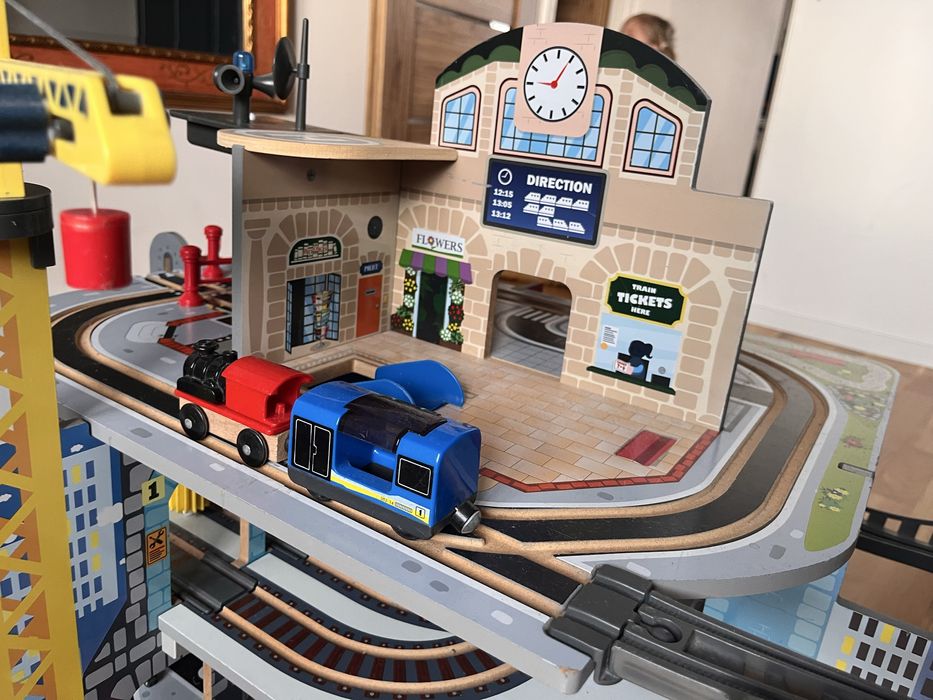 Dworzec tory drewniane Playtive